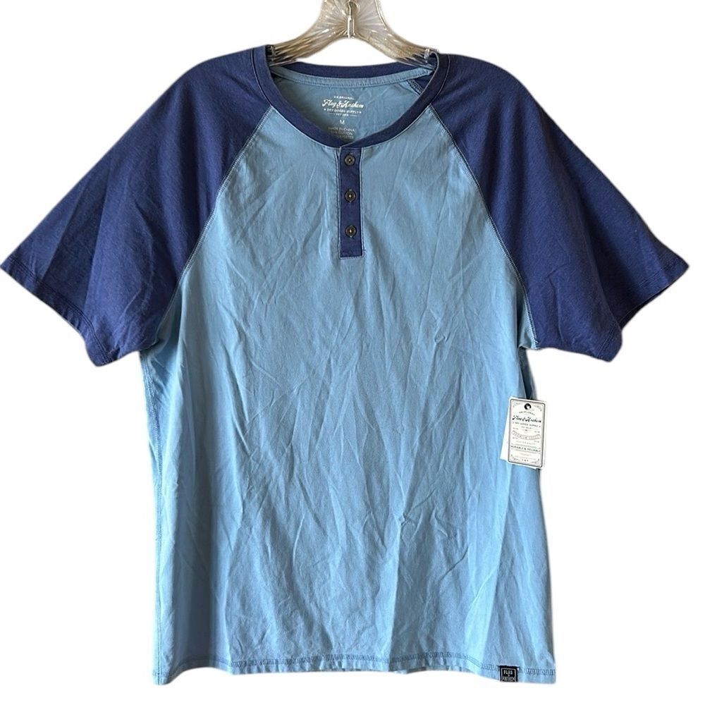 NEW Flag & Anthem Mens Blue Shirt